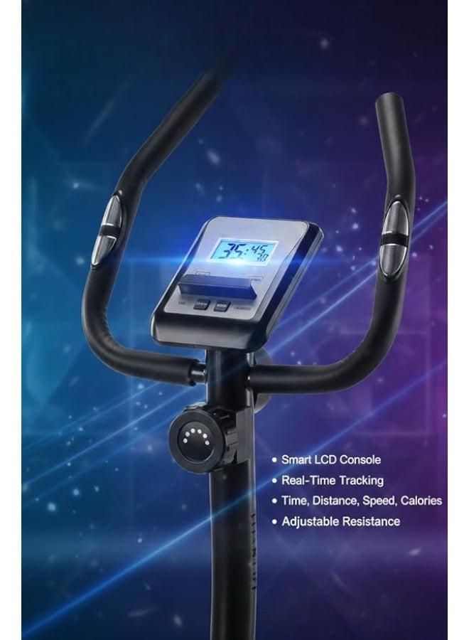 Marshal Fitness Indoor Cycling Magnetic Exercise Bike With Digital Monitor N Resistance Controller Upright with 8-Level Resistance, LCD Display, Adjustable Seat, 120KG Capacity-MF-149B - Image 2