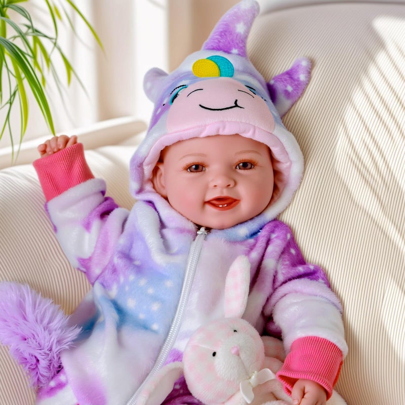 BABESIDE Lightweight Baby Doll Set 15 Realistic Soft Doll for Girls Easy to Carry Hug Pretend Play Gift for Kids Age 3 - Image 2