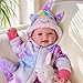 BABESIDE Lightweight Baby Doll Set 15 Realistic Soft Doll for Girls Easy to Carry Hug Pretend Play Gift for Kids Age 3 - Image 3