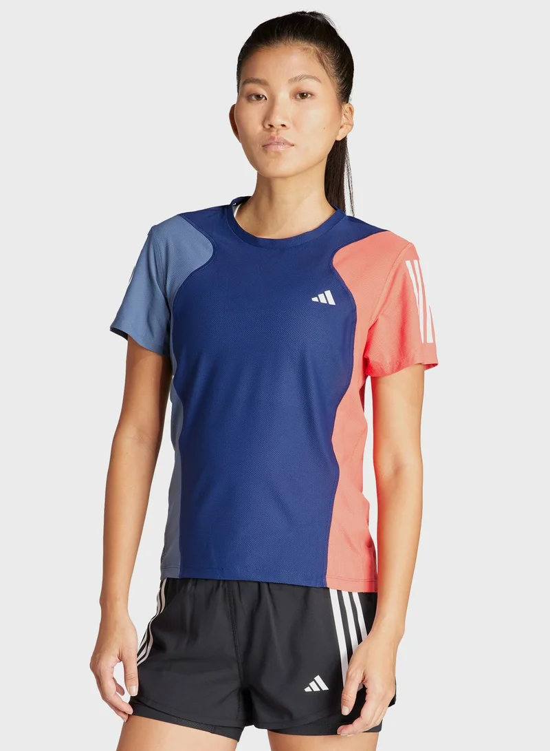 Adidas Own The Run Colorblock T-Shirt