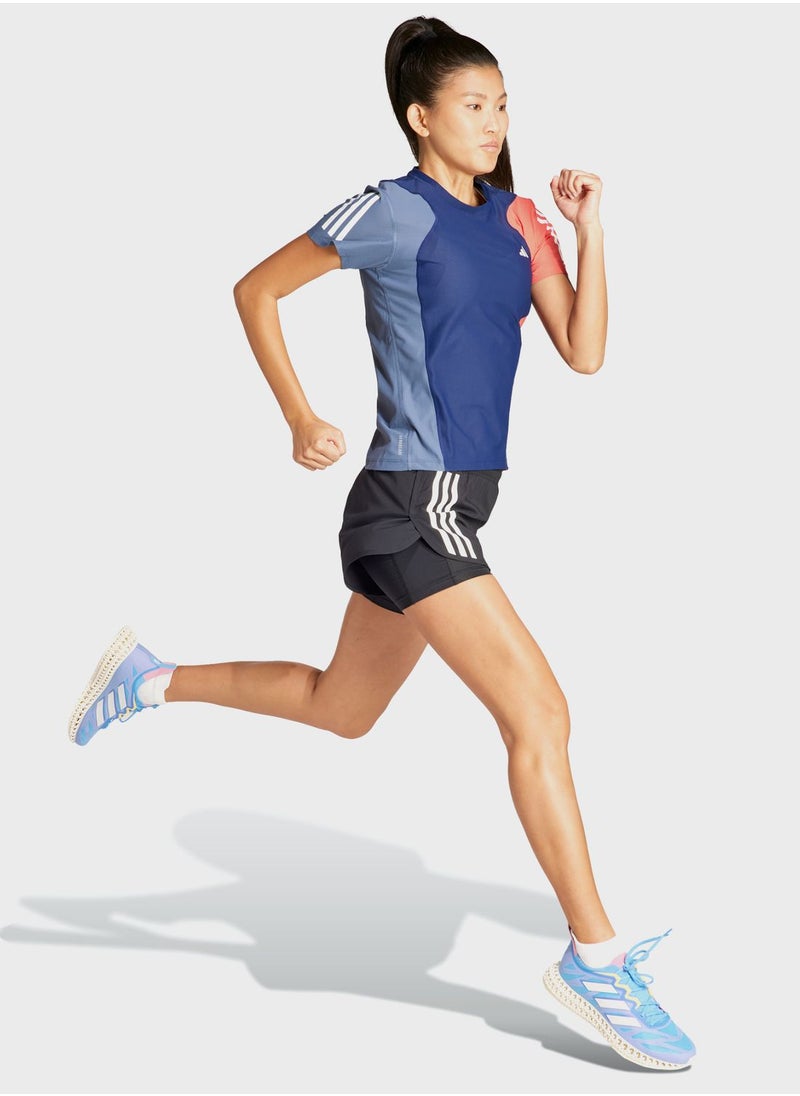 Adidas - Own The Run Colorblock T-Shirt - Image 1