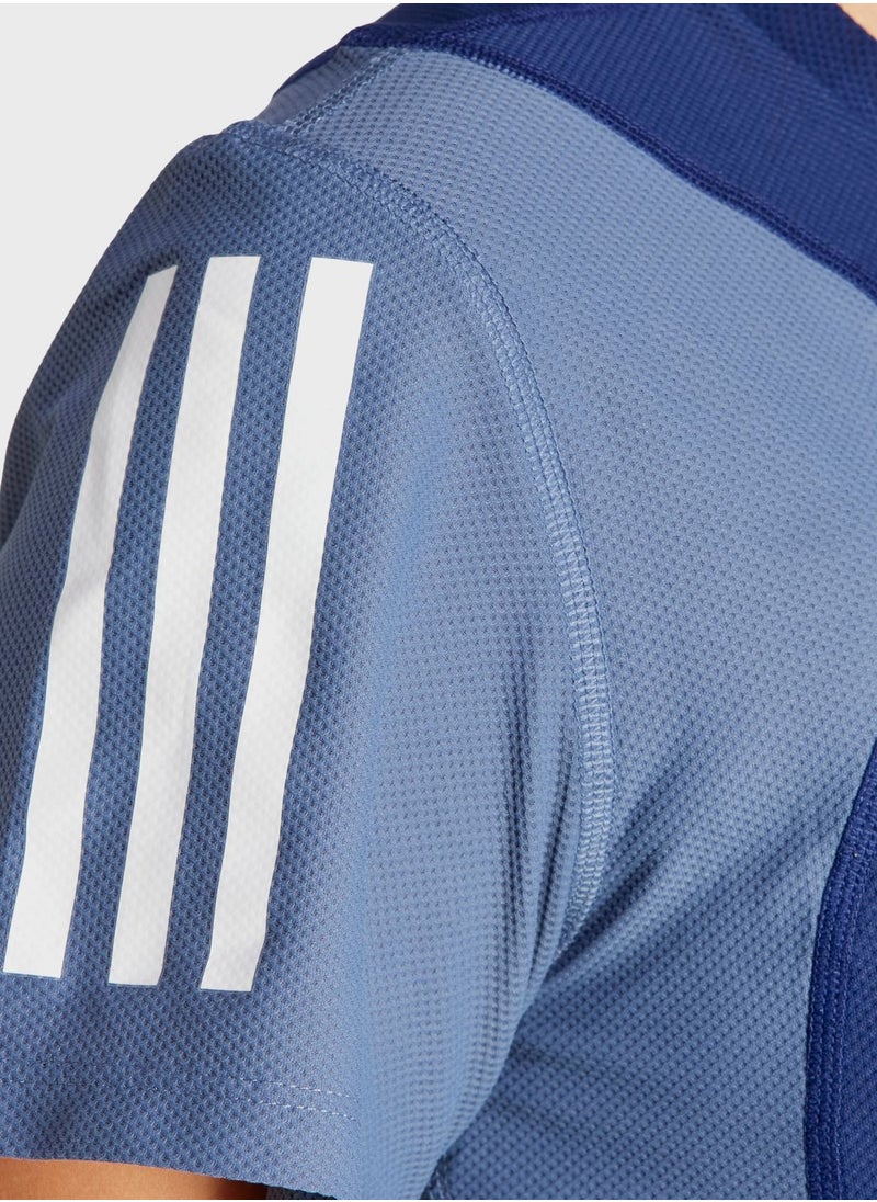 Adidas - Own The Run Colorblock T-Shirt - Image 1