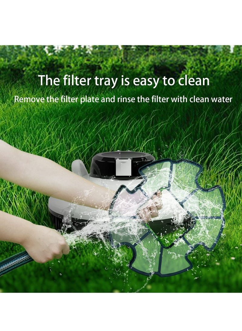 KASTWAVE - Cordless Robotic Pool Vacuum, Self-Parking Pool Cleaner Lasts 110 Mins Powerful, Lightweight, Pool Vacuum Cleaner for Above/In Ground Pools, White - Image 1
