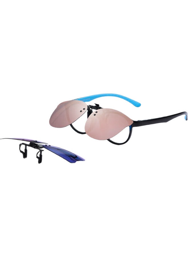 Naughty Mouse [8-16 Years Old] Teenagers Polarized Myopia Clip-On Sunglasses Sunshade Anti-Glare Anti-Dazzle Essential For Outings - Image 2