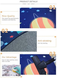 Optico 120×160cm Kids Carpet Playmat Rug, Car Rug for Kids Cars, Non-Slip Map, Town City Road Rug for Playroom Bedroom, Track Rug Car Play Rug for Kids, Kids Baby Children Educational Road Traffic Play Mat  - Image 2