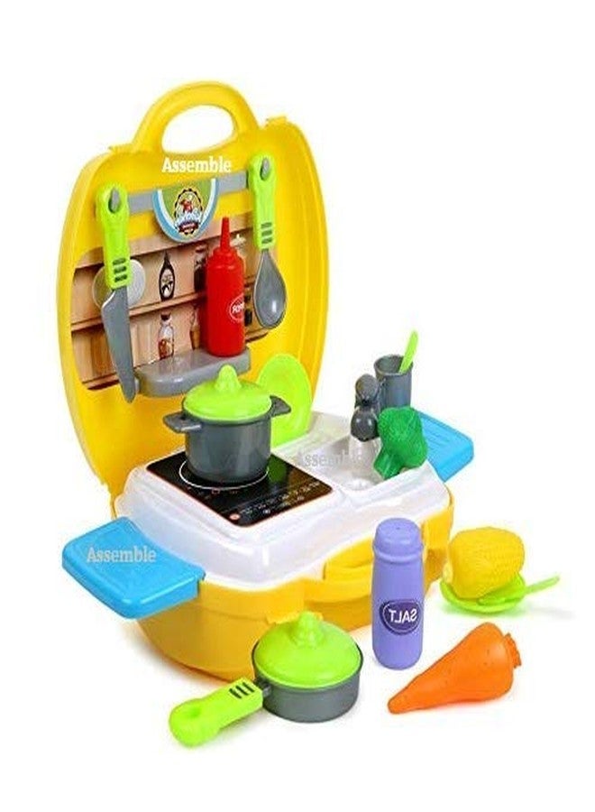 Hatello Toy for Kids Best Birthday Gift | Best Return Gift (Kitchen Cooking Suitcase Play Set (26 Pieces)) - Image 2