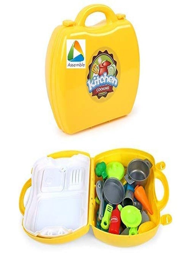 Hatello Toy for Kids Best Birthday Gift | Best Return Gift (Kitchen Cooking Suitcase Play Set (26 Pieces)) - Image 3