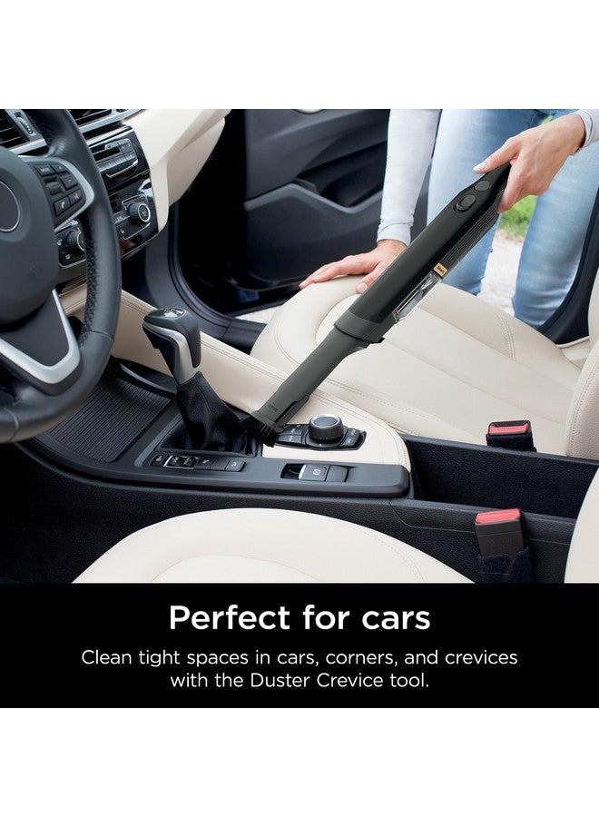 Shark Shark WV201BK WANDVAC Cordless Hand Vac, Lightweight & Portable at 1.4 lbs. with Powerful Suction, Charging Dock, One-Touch Empty for Car & Home,Mattress,Duster Crevice Tool Included,Black(Pack of 1)  - Image 5