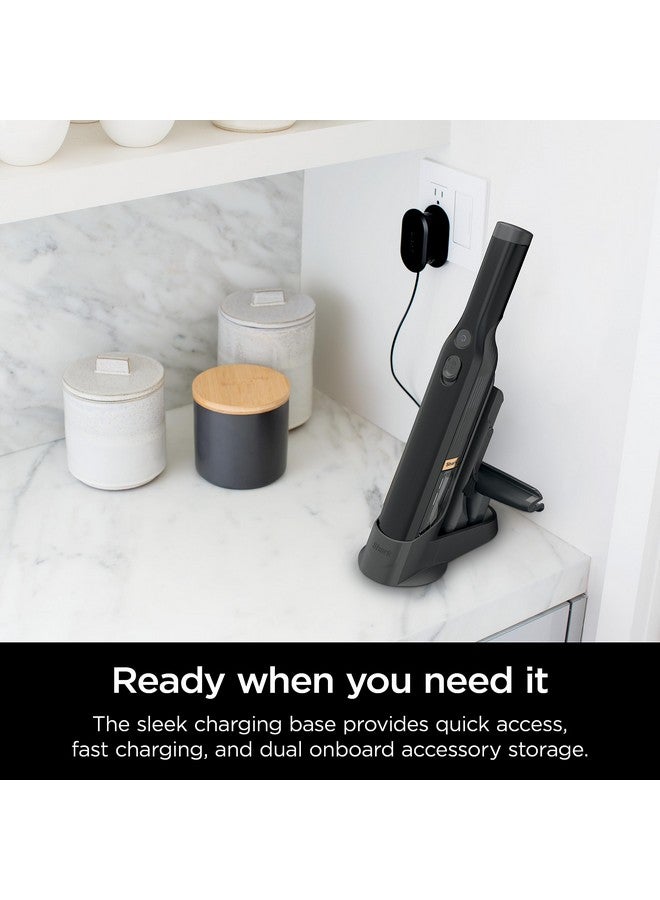 Shark Shark WV201BK WANDVAC Cordless Hand Vac, Lightweight & Portable at 1.4 lbs. with Powerful Suction, Charging Dock, One-Touch Empty for Car & Home,Mattress,Duster Crevice Tool Included,Black(Pack of 1)  - Image 2