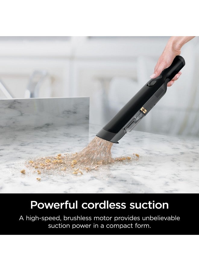 Shark Shark WV201BK WANDVAC Cordless Hand Vac, Lightweight & Portable at 1.4 lbs. with Powerful Suction, Charging Dock, One-Touch Empty for Car & Home,Mattress,Duster Crevice Tool Included,Black(Pack of 1)  - Image 3