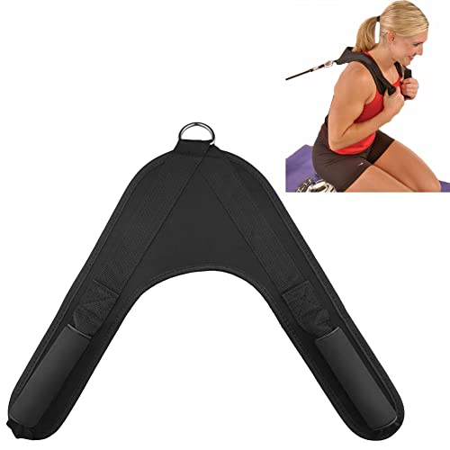 YCYU Ab Crunch Harness Cable Attachment Ab Exercise Cable Machine Gym Workout Abdominal Crunch Core Muscle Training Equipment Shoulder Pads - Image 1