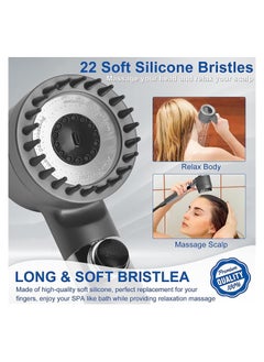 Lazada High Pressure Shower Head WIth A Hard Water Softener, Chlorin Filtered Hand Held Showerhead Set, Massage Showerhead Combo 3 Spray Settings, 1.5M/59inches Anti-explosion Hose and Bracke  - Image 3