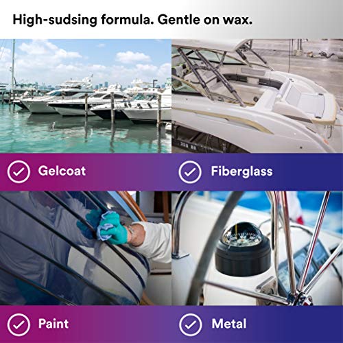 3M Perfect-It 3M Boat Wash, 09035, 1 Quart, Professional Strength Concentrated Formula, Gentle Clean, Safe for Gelcoat, Paint, Fiberglass, Metals, Boats and RVs , Yellow - Image 5