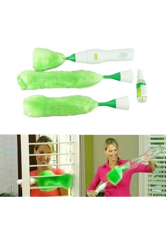 Handheld Electric Feather Duster, Motorized Spin Cleaning Brush Set, Rechargeable Dust Cleaner for Home, Office, Car & Furniture - Image 4