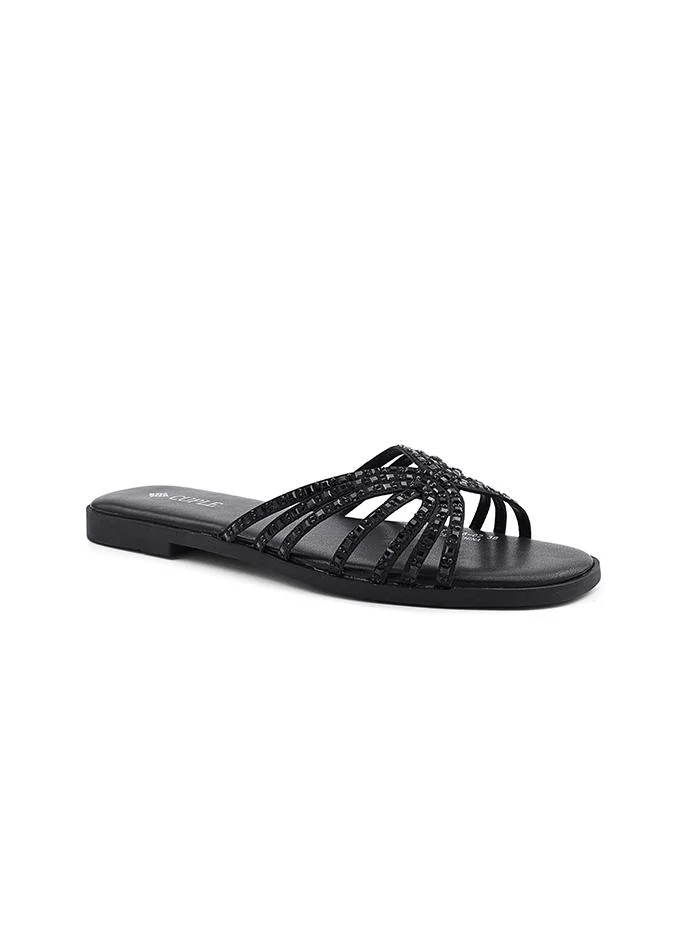 كابلي Cuple Embellished Multi Strap Flat Slides