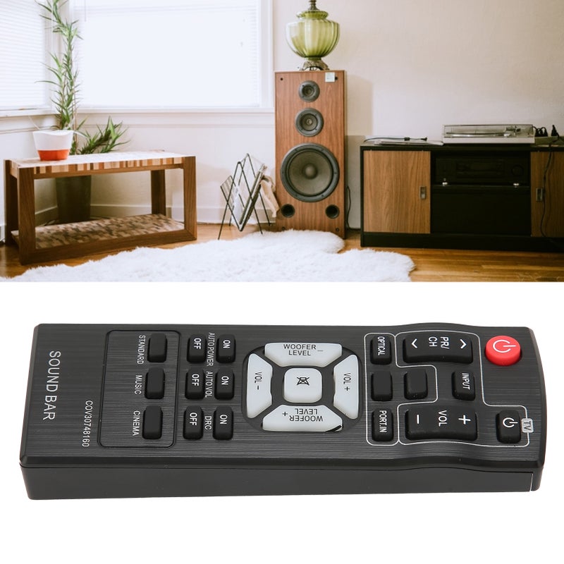 Universal Soundbar Remote Control - No Programming Required Sensitive Keys Durable ABS Material for LG COV30748164 Bluetooth Sound System - Image 2