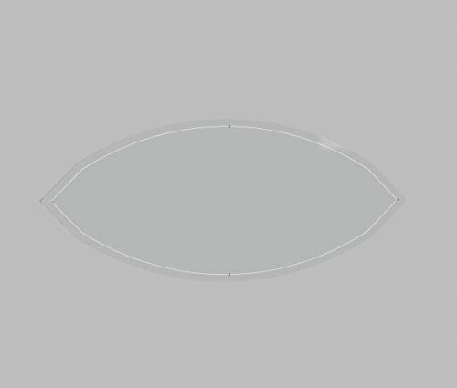 LaserThing Double Wedding Ring Acrylic Quilting Template Set, 1/4" Seam Allowance - 7 Pieces - Image 5