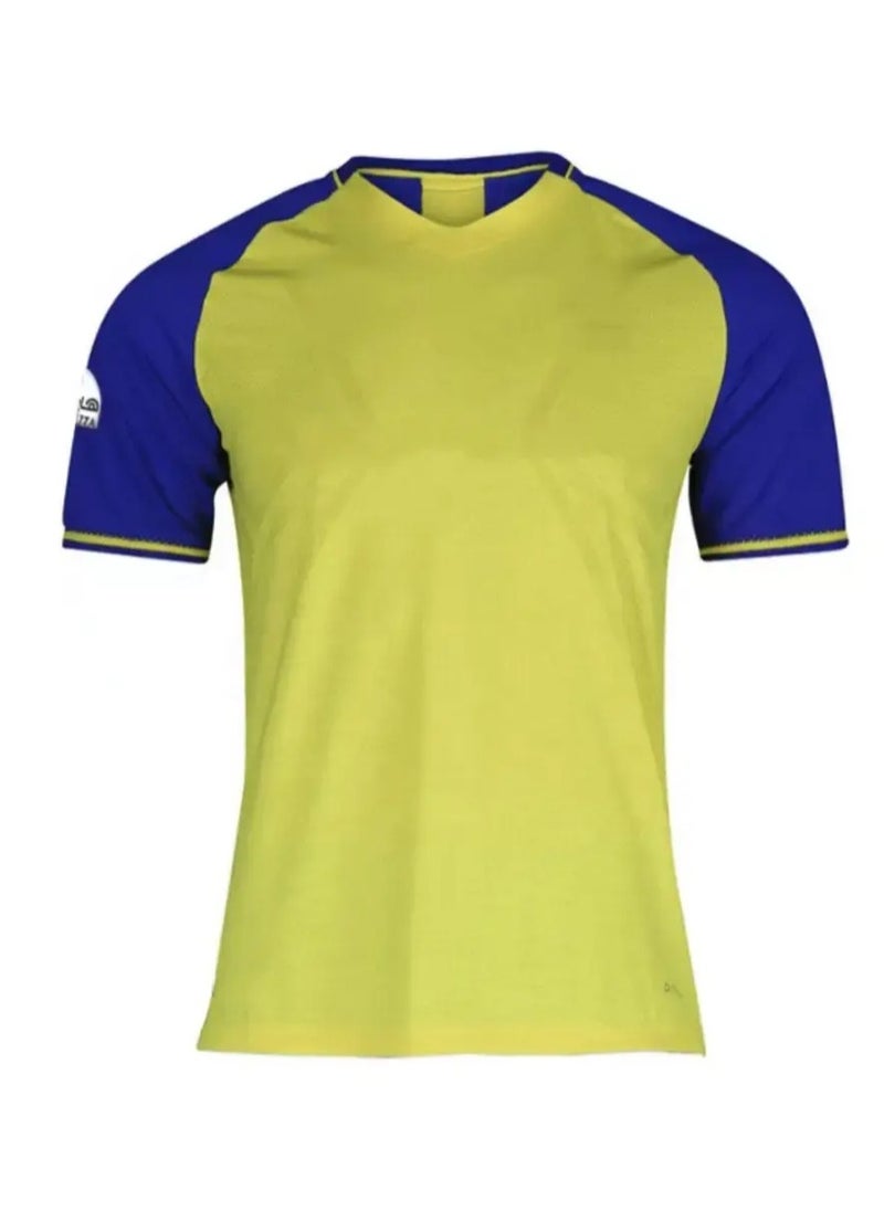 CR7 Football Jersey, Football Jersey, Short-Sleeved Jersey Shorts Set, No. 7 Yellow Jersey Football Jersey for Adults and Children  - Image 2
