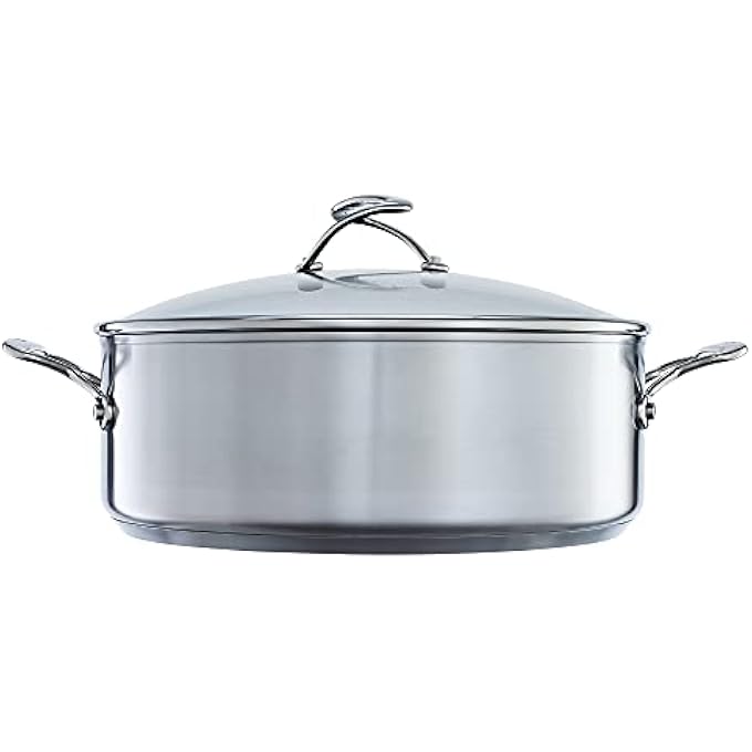 Circulon Steelshield Stainless Steel Stock Pot With Lid 30Cm  71L  Induction Stock Pot With Hybrid Non Stick  Toughened Glass Lid  Stay Cool Handles Dishwasher Safe Cookware - Image 2