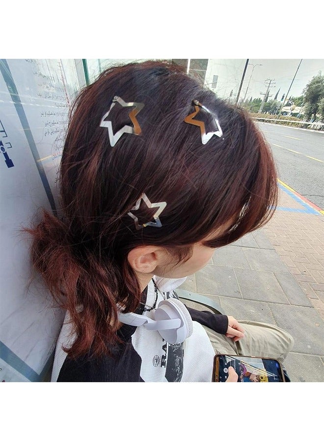 25-Piece Silver Star Hair Clips for Girls, kids, Non Slip Star Hair Accessories Women - Image 4