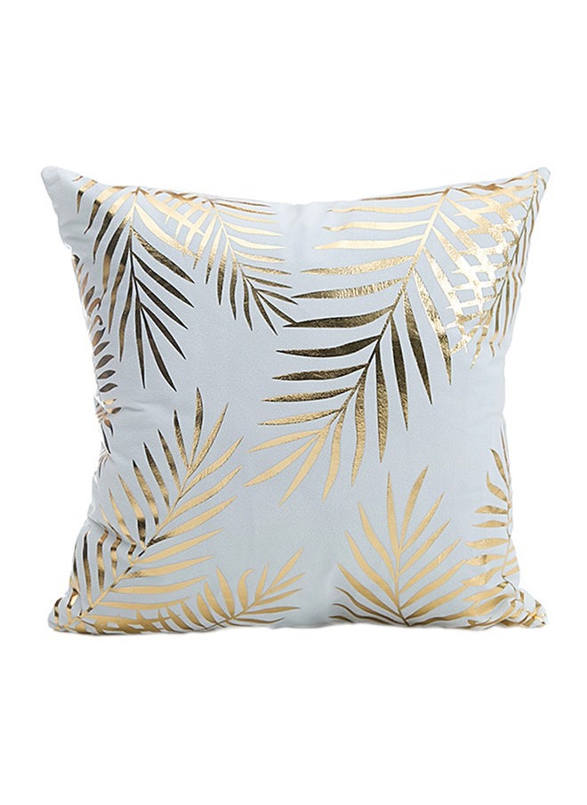 ANSELF - Leaf Printed Skin Friendly Decorative Throw Pillow Case Cushion Cover - Image 1