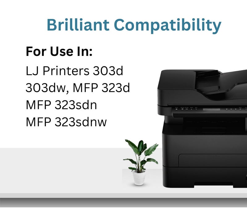 Print Page 181A Toner Cartridge Compatible for W1810A for LJ Printers 303d, 303dw, MFP 323d, MFP 323sdn, MFP 323sdnw (1 pcs) - Image 2