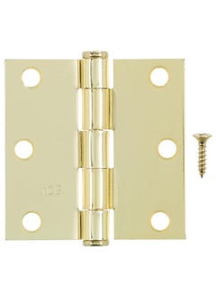 ACE Removable Pin Residential Square Corner Door Hinge Bright Brass 3 Inch 5019893  - Image 2