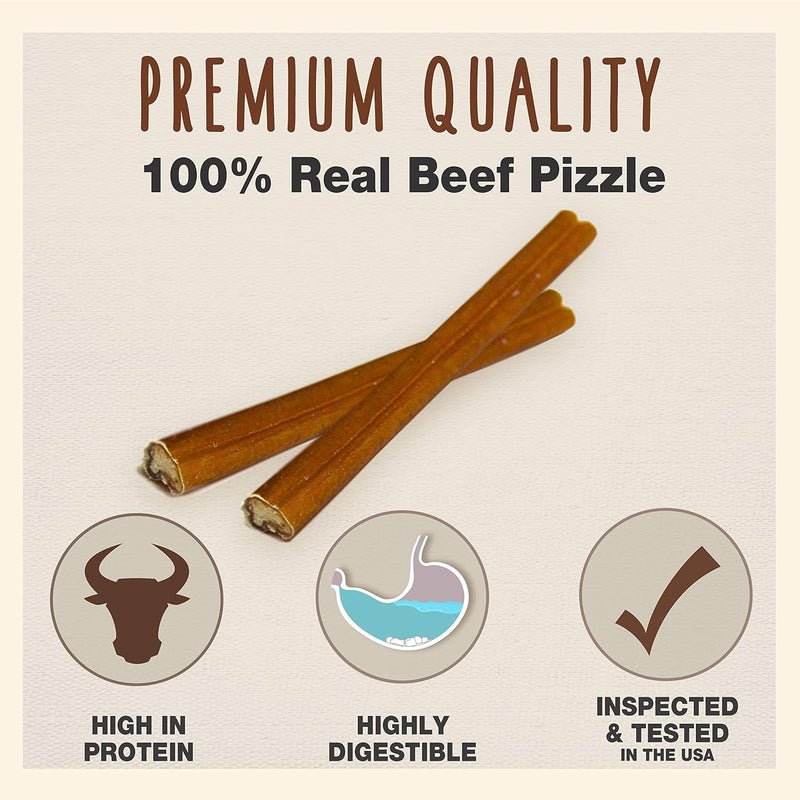 Cadet Bully Sticks for Small Dogs  AllNatural Beef Pizzle High Protein Low Fat LongLasting Grain  RawhideFree Dog Chews for Aggressive Chewers Small 12 Ounce - Image 2