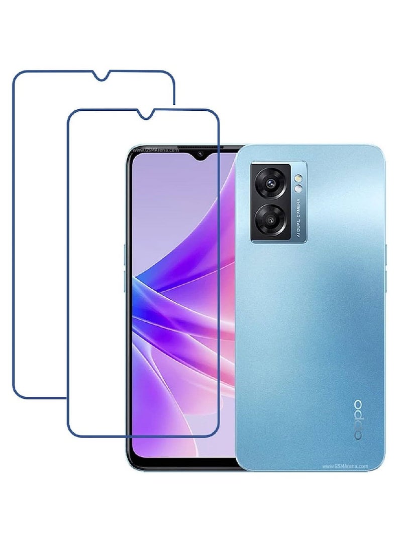 Super 2 Pieces  Tempered Glass Screen Protector Clear Designed For Oppo K10 5G Full Screen Coverage And Bubble Free - Image 1