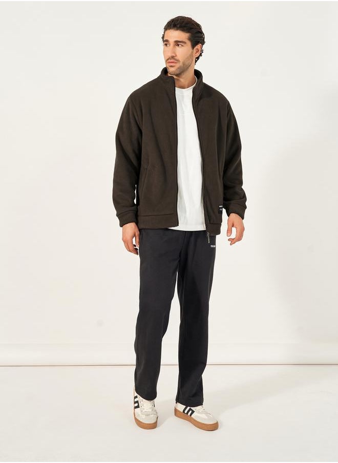 Styli - Fleece Utility Jacket with Full Zip Closure - Image 1