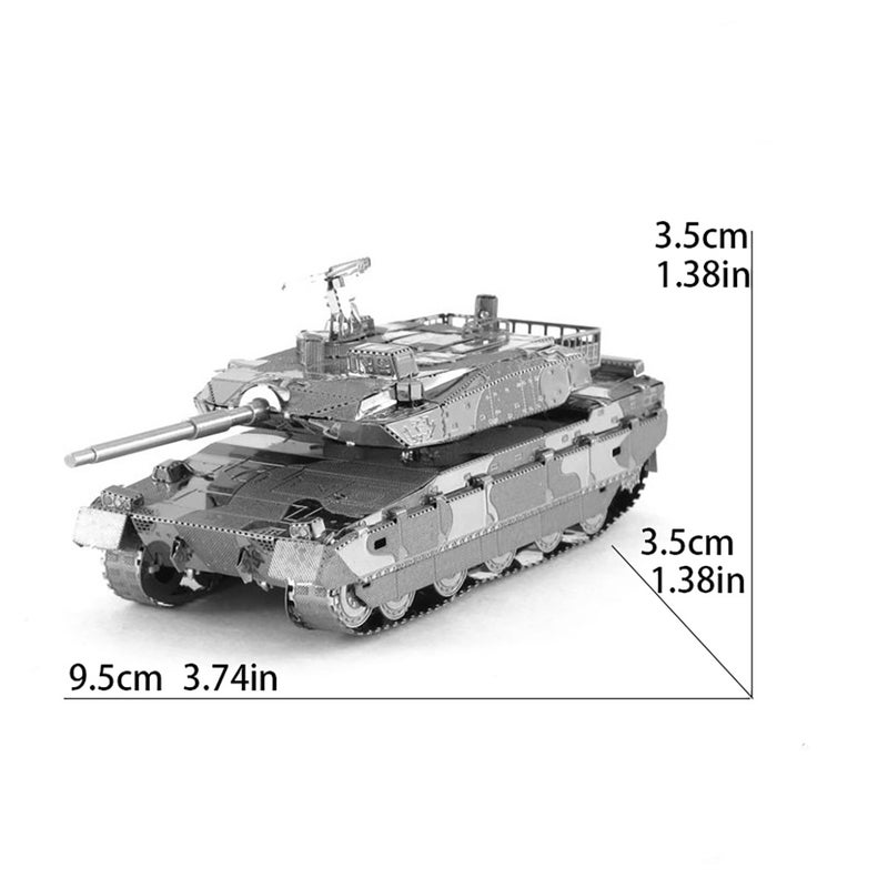 Tank Diy Handmade 3D Metal Puzzle Adult Stereo Model Assembled Assembled Educational Toys High - Image 1
