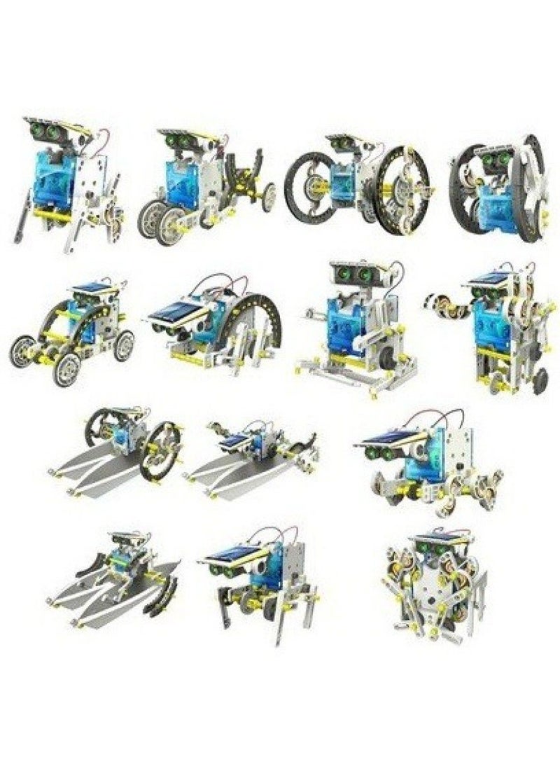 Clicko 14-in-1 Solar Robot Kit - STEM Educational Toy, No Batteries, 2 Skill Levels | Age 10+ - Image 1