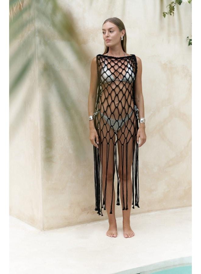 Bohemai Hamper Black Mesh Dress. - Image 2