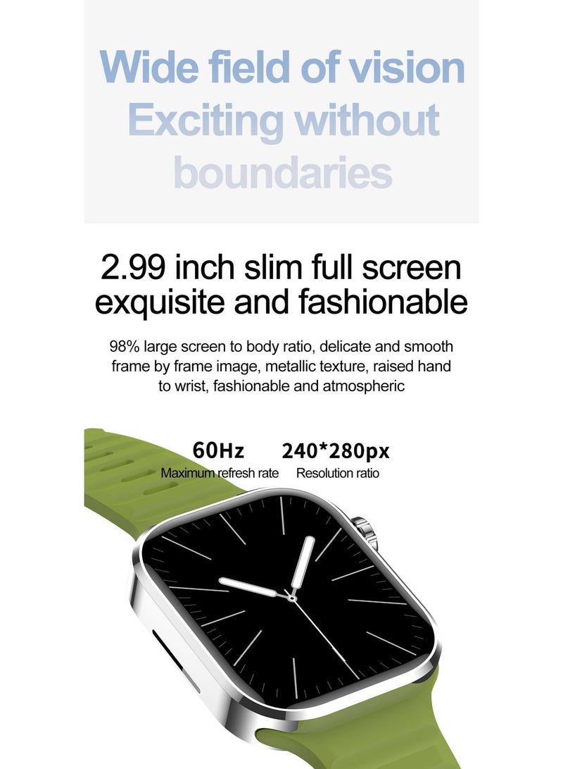 Panda 2.01" HD Full Touch Smart Watch with Dual-Mode Bluetooth Call, Intelligent Voice Assistant & 100+ Sports Modes - 240x296 High Resolution, Heart Rate & Message Reminder - Image 5