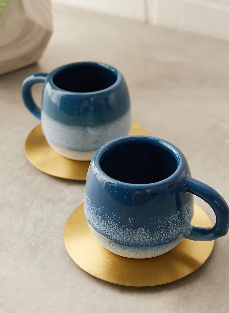 Sass & Belle Set Of 2 Mojave Glaze Espresso Mug