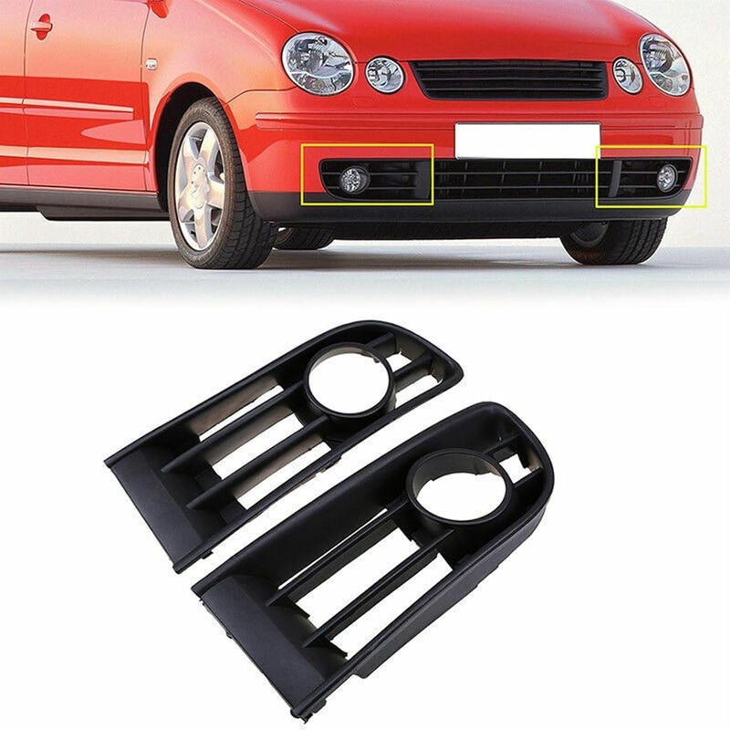 QASULER Fog Light Lamp Grille Cover for VW Polo 2002-2005 - Image 1