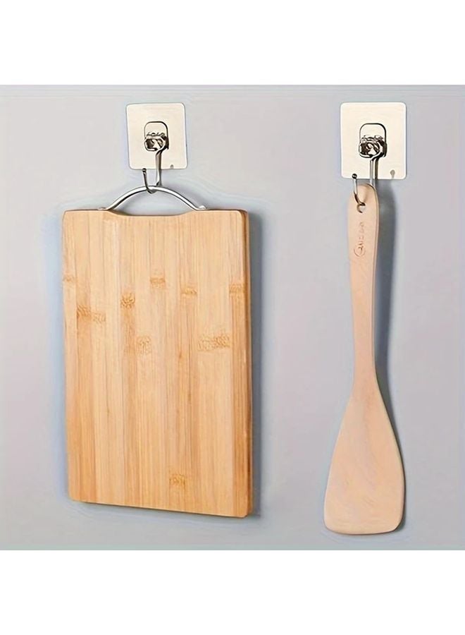 2Pcs Ultra Durable Transparent Adhesive Wall Hooks Reusable No Drilling Waterproof Oil Resistant - Image 5