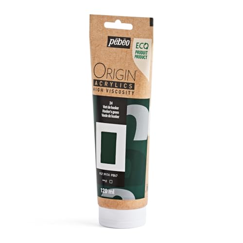 PEBEO Origin Ecodesigned Highviscosity Acrylic Paint High Pigment Concentration for Intense Color and Excellent Lightfastness 405 Fluid Ounces 120 ml Tube Hookers Green - Image 3