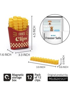 Generic French Fries Shaped Food Sealing Clip Refrigerator Magnetic Food Sealing Clip Suitable for Kitchen Food Preservation and Moisture Proof  - Image 4