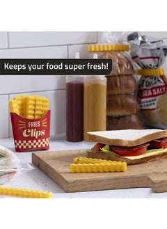 Generic French Fries Shaped Food Sealing Clip Refrigerator Magnetic Food Sealing Clip Suitable for Kitchen Food Preservation and Moisture Proof  - Image 5