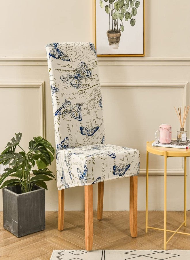 Deisy Dee XL/Oversized Removable Washable Soft Spandex Extra Large Dining Room Chair Covers for Kitchen (Butterfly, 2) - Image 2