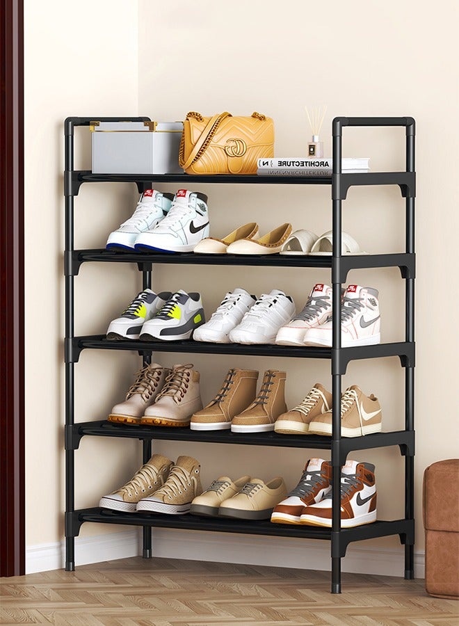 Haidue 5 Tier Shoe Rack Organizer,Adjustable Shoe Shelf Storage Organizer,Shoe Storage Cabinet for Entryway,Hallway,Bedroom ,Shoe Stand,Shoe Shelf,Show Rack,Black 91*60*26cm - Image 4