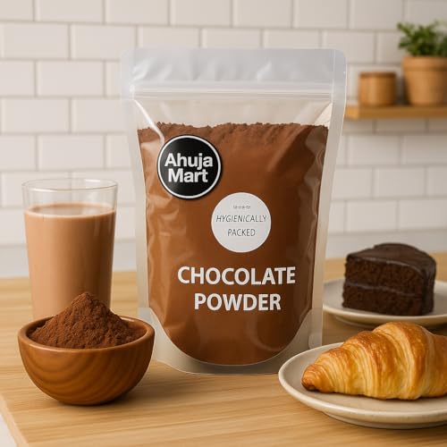 Ahuja Mart Premium Unsweetened Cocoa Powder 500G | Rich Coca Powder for Baking Cake, Hot Chocolate Drink, Milkshakes & Desserts | Cocoa Powder Without Sugar | Smooth & Flavourful Cocoa Blend | Hygienically Packed | Ideal for Cakes, Cookies & Beverages - Image 3