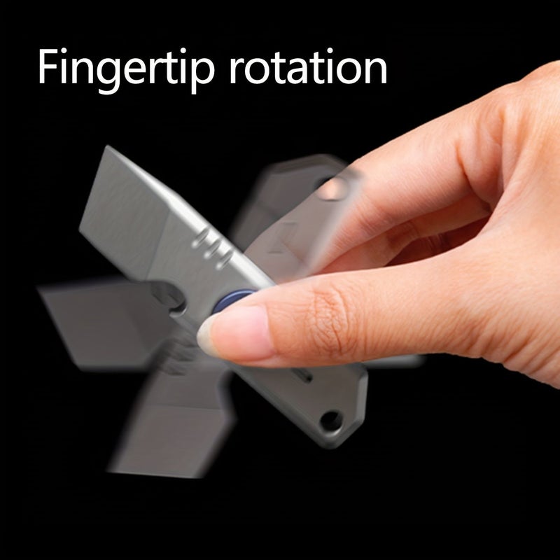 Titanium Multifunctional Pry Bar Bottle Opener Can Opener Fingertip Spinner EDC Tool - Image 4