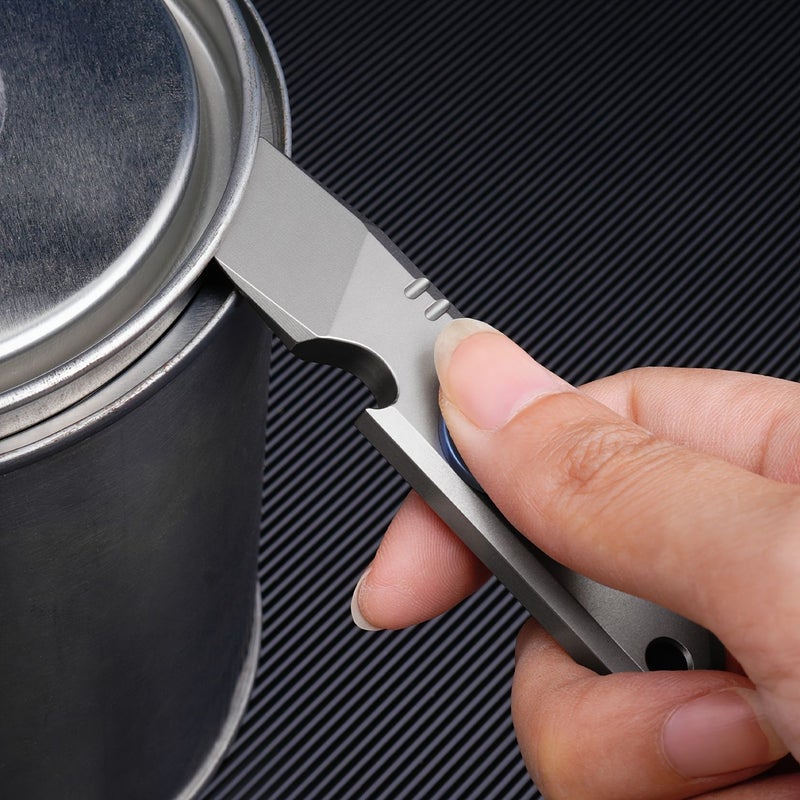 Titanium Multifunctional Pry Bar Bottle Opener Can Opener Fingertip Spinner EDC Tool - Image 3