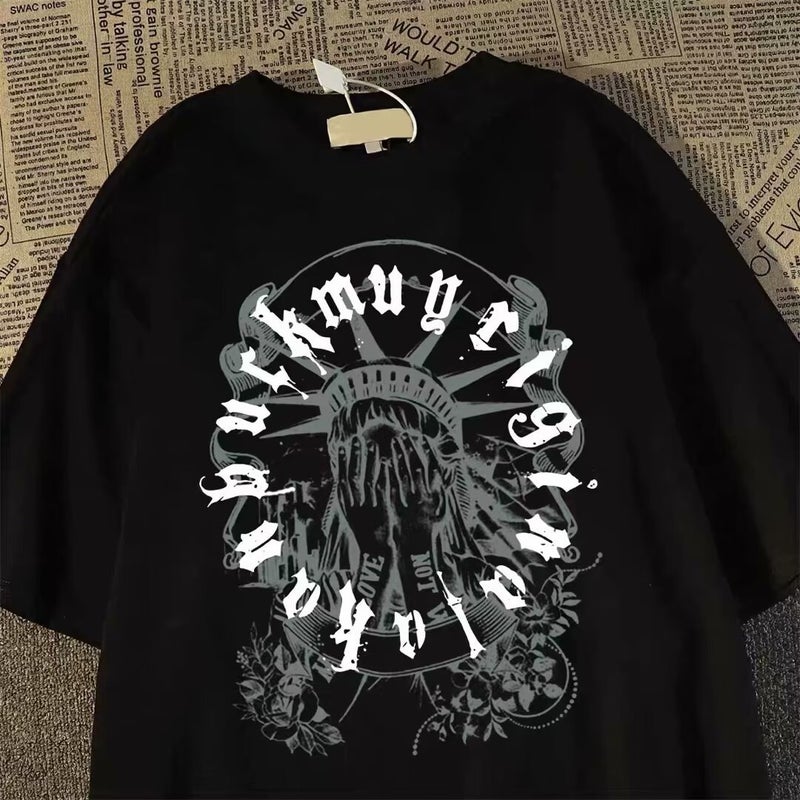Five Short Sleeve Casual Loose Cotton - Image 1