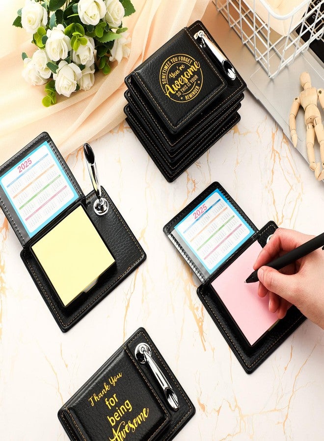 Sinload 12 Sets Employees Appreciation Sticky Note Holder Thank You Gifts for Coworkers Teacher Nurse Appreciation Gifts Included Sticky Notes Pen Holder with PU Leather Box - Image 4