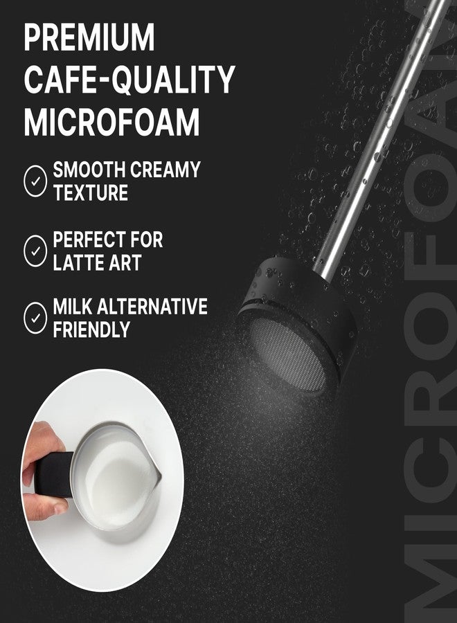 Subminimal Performance Milk Foamer - NanoFoamer Lithium Handheld Frother - Rechargeable, Dual-Speed - Microfoamed Milk in 30 Seconds, Barista-Style Coffee Drinks at Home - White Special Edition - Image 2