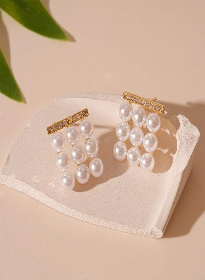 AMAAL Earrings For Women & Girls Stylish | Western Korean Earrings Bali | Butterfly| Stud Earrings Set for Women Moti Accessories Aesthetic | Fashion American Diamond AD CZ Gold Stud earinging 81 - Image 5