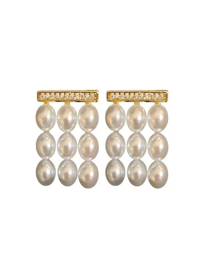 AMAAL Earrings For Women & Girls Stylish | Western Korean Earrings Bali | Butterfly| Stud Earrings Set for Women Moti Accessories Aesthetic | Fashion American Diamond AD CZ Gold Stud earinging 81 - Image 1